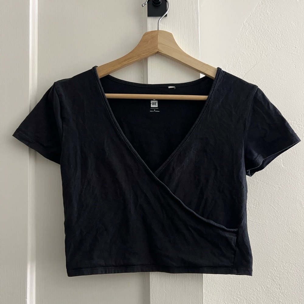 PacSun Black Wrap Top
